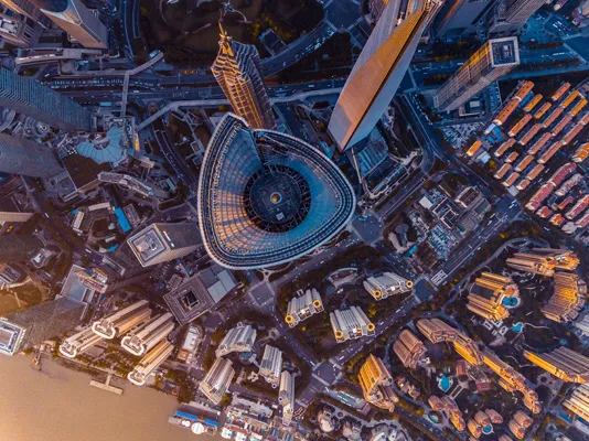City aerial view