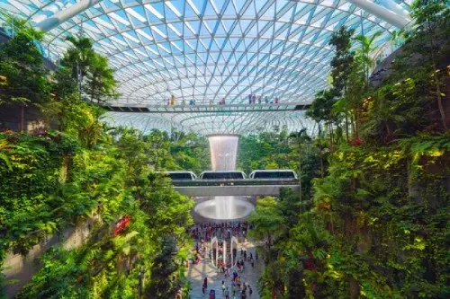 Singapore modern airport interior