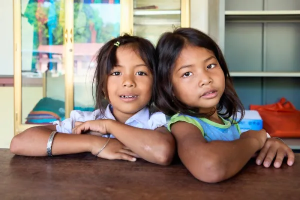 Group shot of two children